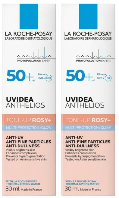 LA ROCHE POSAY 理膚寶水 台灣公司貨 全護清透亮顏防曬隔離乳 UVA PRO 新瑰蜜霜, 30ml, 2盒