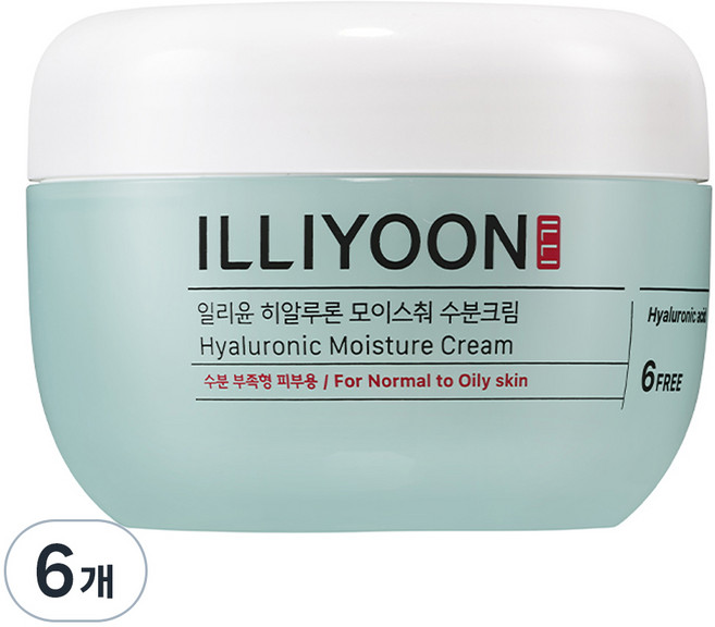 일리윤 히알루론 모이스춰 수분크림, 100ml, 6개