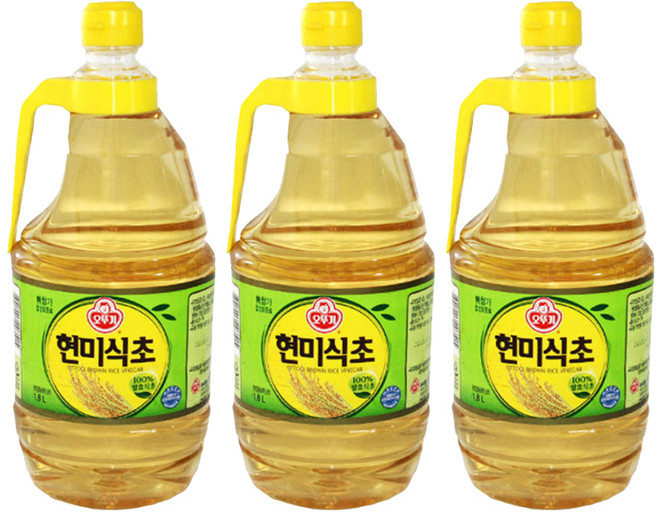 오뚜기 현미식초, 1.8L, 3개