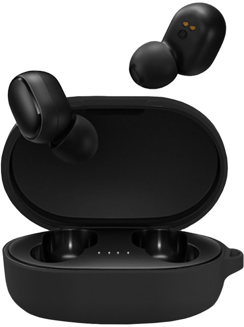 DTAudio 耳機+保護套 無線藍牙5.0耳塞式耳機 舒適佩戴 輕巧便攜, Q6, 簡約黑