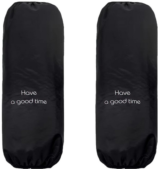 베이직 레터링 방수 팔토시 양팔세트, 블랙