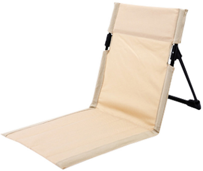멜로우버디 그라운드 캠핑 체어, 베이지, 1개