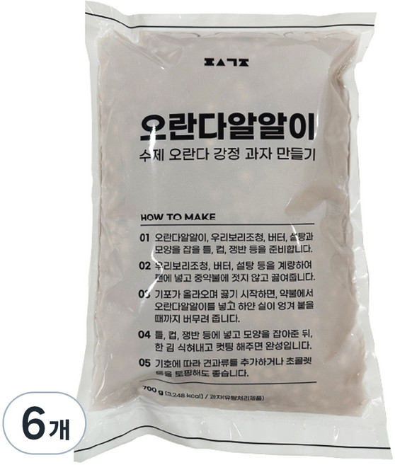 편식공장 오란다 알알이, 700g, 6개