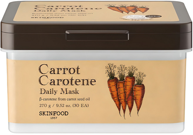 스킨푸드 캐롯 카로틴 데일리 마스크, 30개입, 1개