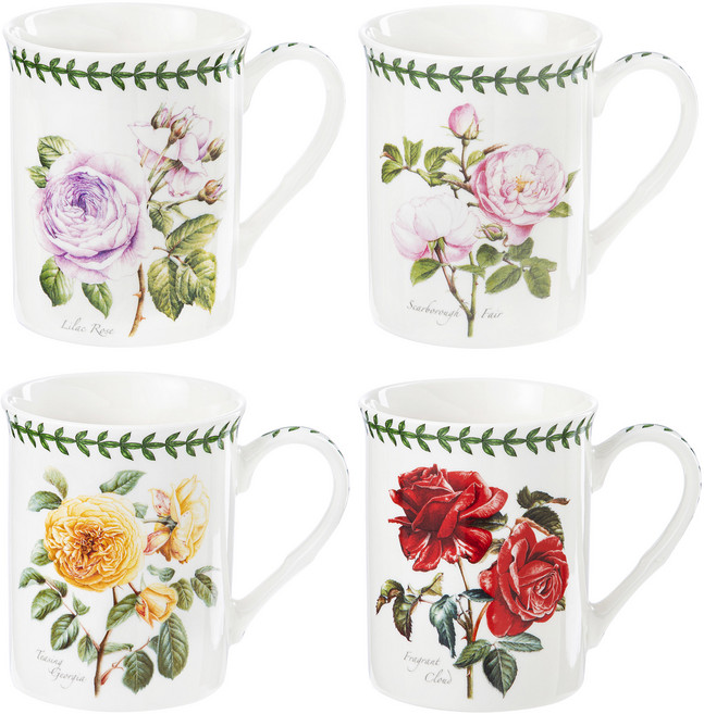 포트메리온 보타닉가든 머그컵 4종 세트, 로즈, 1개