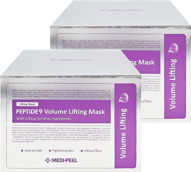 MEDIPEEL 美蒂菲 九胜肽緊緻面膜 25ml, 50片, 2盒