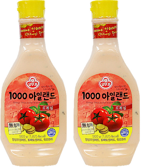 오뚜기 1000아일랜드드레싱, 500g, 2개