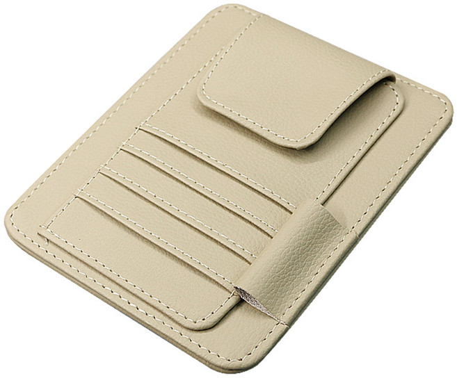 벤오토 선바이저 미니 정리포켓, 1개, 베이지