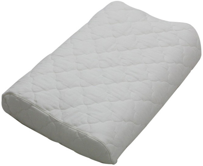 바숨 라텍스베개커버 굴곡형