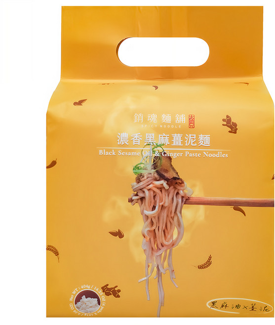 大師兄銷魂麵舖 濃香黑麻薑泥麵, 4包