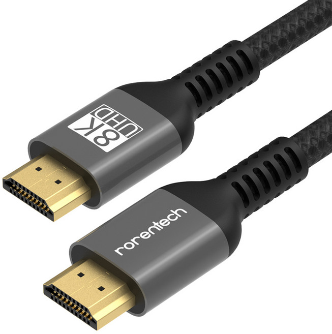 로랜텍 8K UHD 울트라 듀얼 모니터 HDMI v2.1 케이블, 5m, 1개