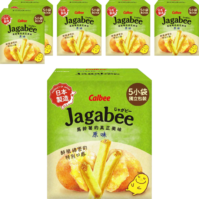 Calbee 卡樂比 Jagabee 加卡比 薯條 鹽味, 75g, 6盒