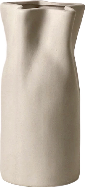 KUIBAO 快豹生活 Simple簡約素胚花瓶 花邊花瓶, 白色