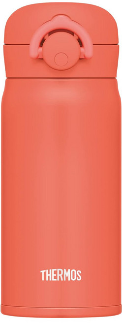 THERMOS 膳魔師 真空不鏽鋼保溫瓶 JNR-353, 350ml, 珊瑚橘, 1瓶