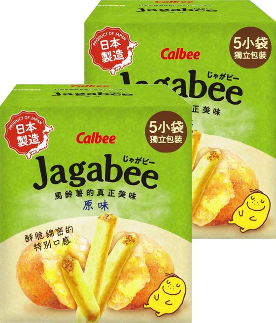 Calbee 卡樂比 Jagabee 加卡比 薯條 鹽味, 75g, 2盒