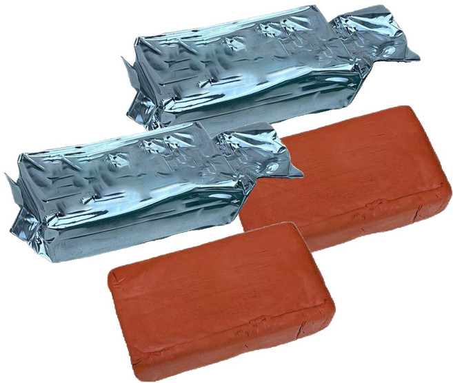 코히모 전문가용 소프트 공예 유점토 1kg 3W226, 2개, 레드