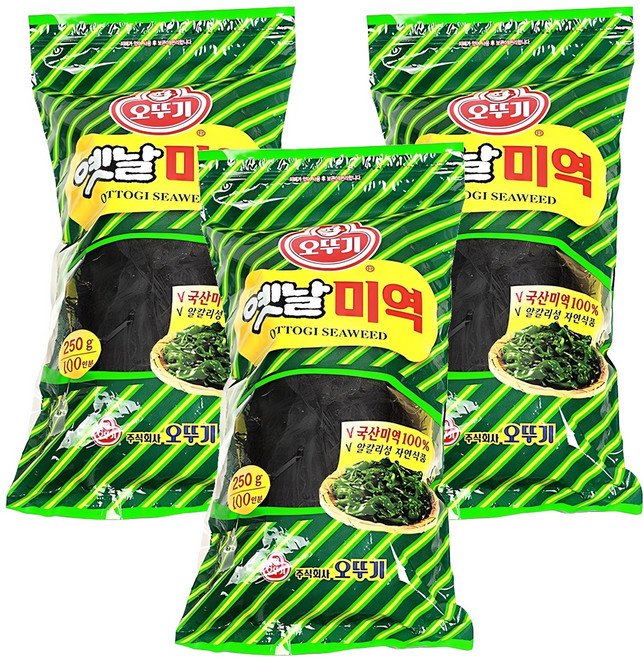 오뚜기옛날 미역, 250g, 3개