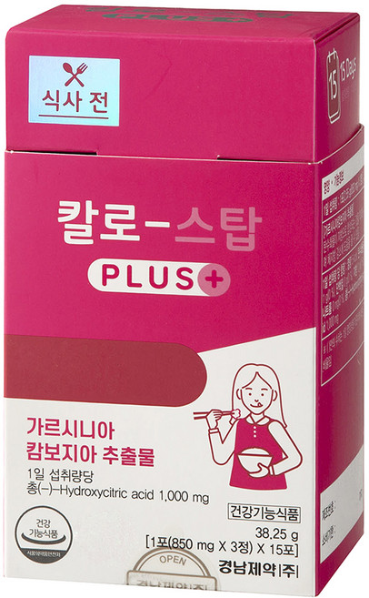 Kyung Nam Pharm 慶南製藥 Calostop Plus 15包, 1個, 15天份