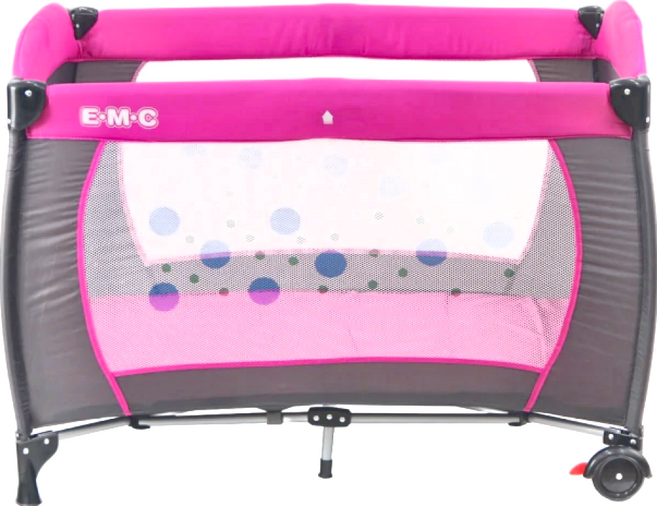 Baby Bed 折疊嬰兒床 適齡0~18個月 25012, 幸福紅