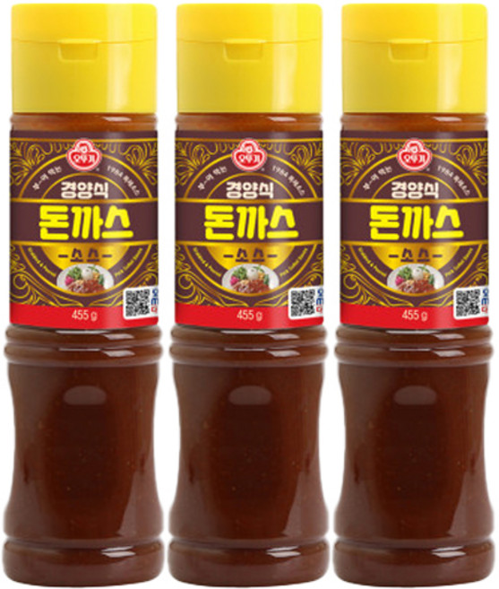 오뚜기 경양식 돈까스소스, 455g, 3개