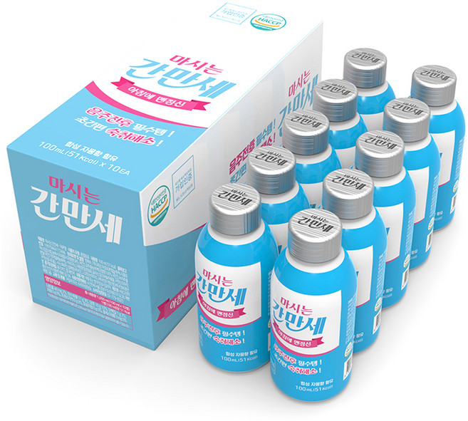 마시는 간만세 자몽향 숙취해소음료, 10개, 100ml