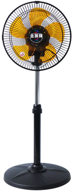 金展輝 2合1 涼風扇 橘色 360度 台灣製造 AC馬達 12吋 50W 3 speeds AB-2360