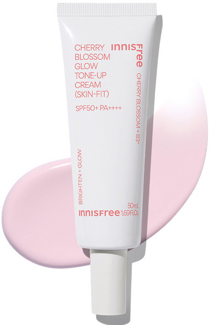 [비건뷰티] 이니스프리 New 왕벚꽃글로우스킨핏톤업크림 SPF50+ PA++++, 50ml, 1개
