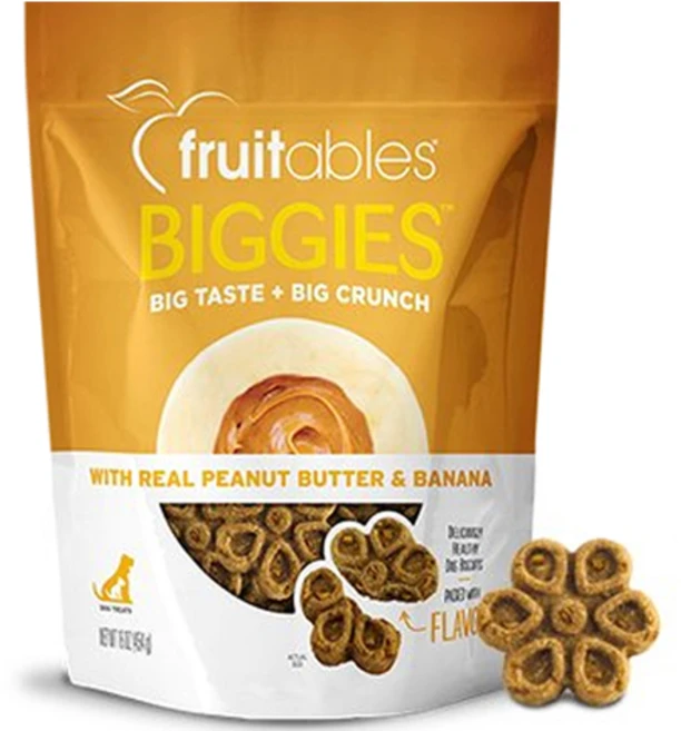 프루터블즈 강아지 비기스 쿠키, 454g, 땅콩버터 + 바나나 혼합맛, 1개 - 쿠팡