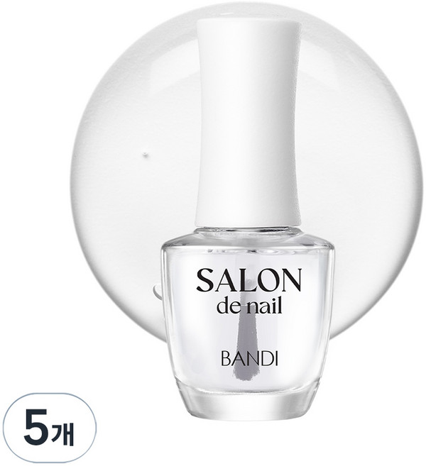 반디BANDI 살롱드 네일 매니큐어, 7ml, 베이스코트, 5개