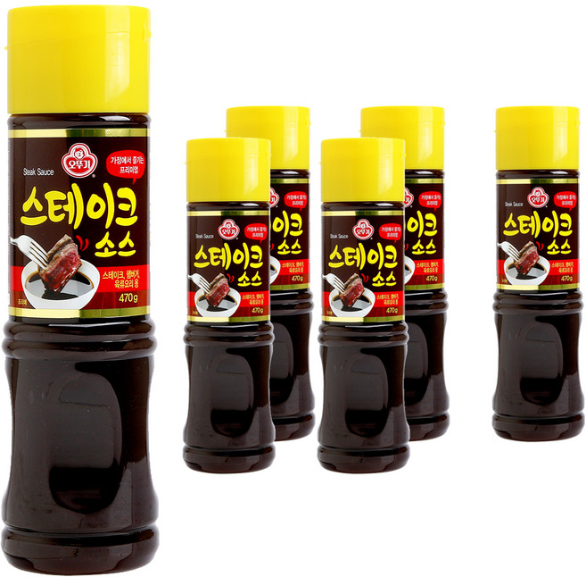 오뚜기 스테이크 소스, 470g, 6개