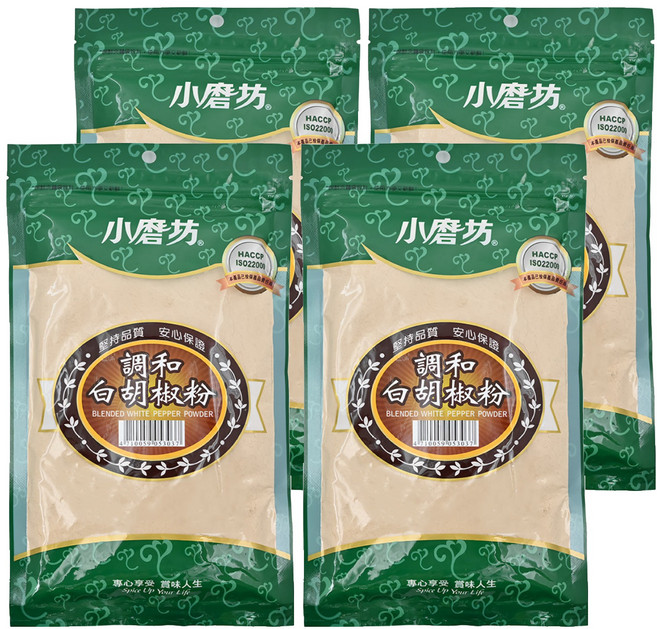 小磨坊 調和白胡椒粉, 200g, 4包
