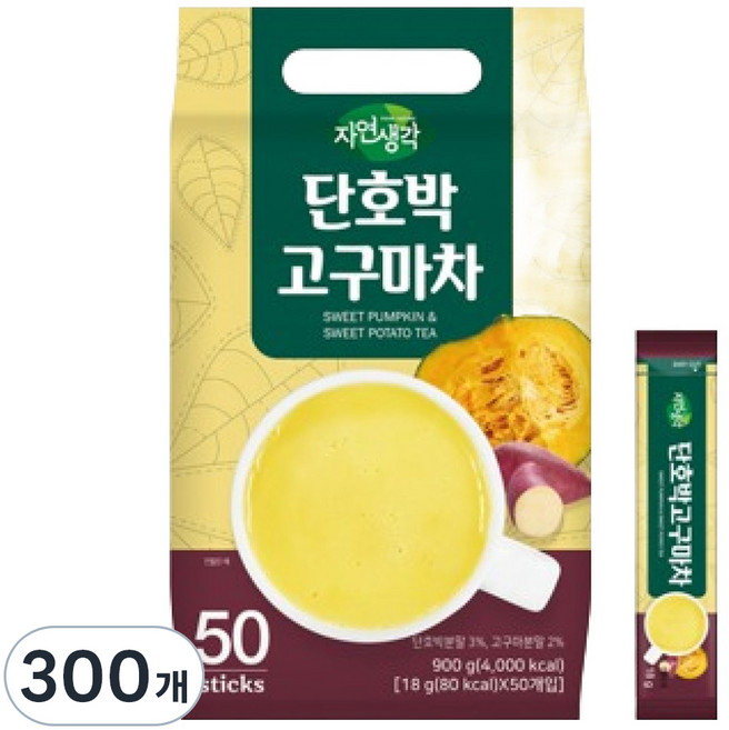 자연생각 단호박고구마 차, 18g, 50개입, 6개