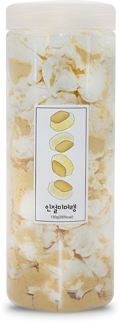 설롱디저트 솜사탕 통머랭쿠키 인절미맛 1000ml, 130g, 1개