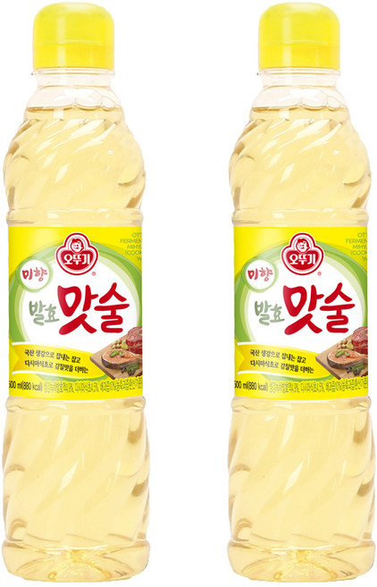 오뚜기 미향 발효 맛술, 500ml, 2개