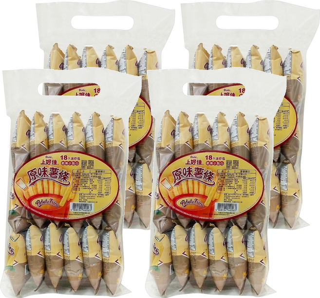 Oishi 上好佳 原味薯條, 90g, 4袋