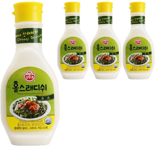 오뚜기 홀스래디쉬 소스, 250g, 4개