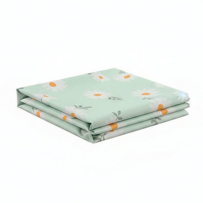 Homely Zakka 北歐繁花印花桌巾, 180 x 140cm, 小雛菊, 1個