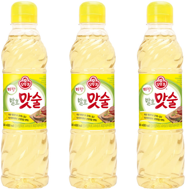 오뚜기 미향 발효 맛술, 500ml, 3개