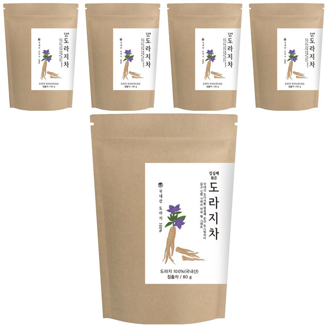자연지애 도라지차, 80g, 1개입, 5개