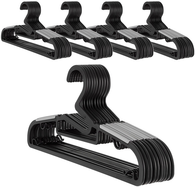 코멧 논슬립 옷걸이, 그레이, 50개