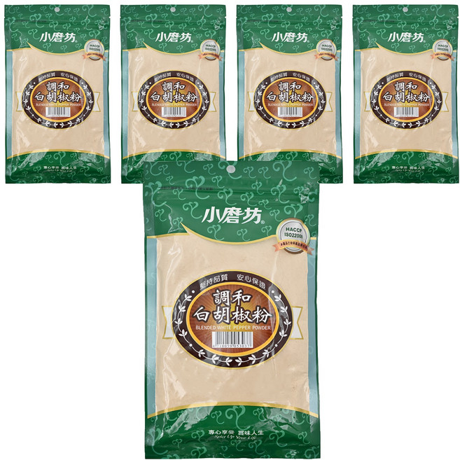 小磨坊 調和白胡椒粉, 200g, 5包