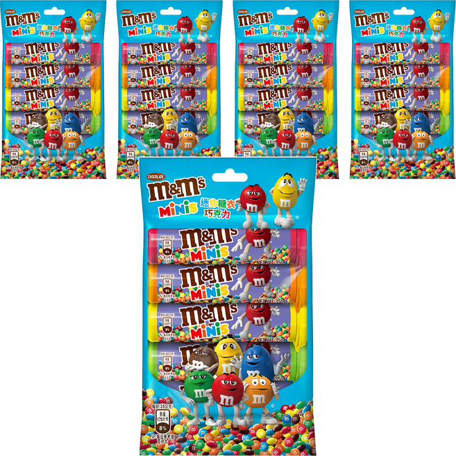 m&m's 迷你糖衣巧克力 牛奶口味, 175g, 5袋