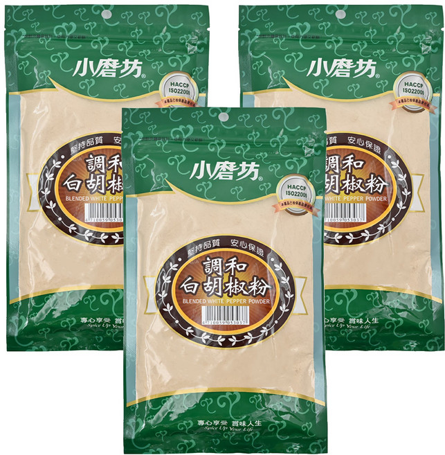 小磨坊 調和白胡椒粉, 200g, 3包