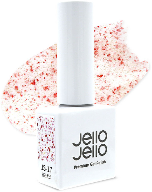 젤로젤로 벚꽃 플레르테라 글리터 젤네일, 테라로즈(JS-17), 10ml, 1개