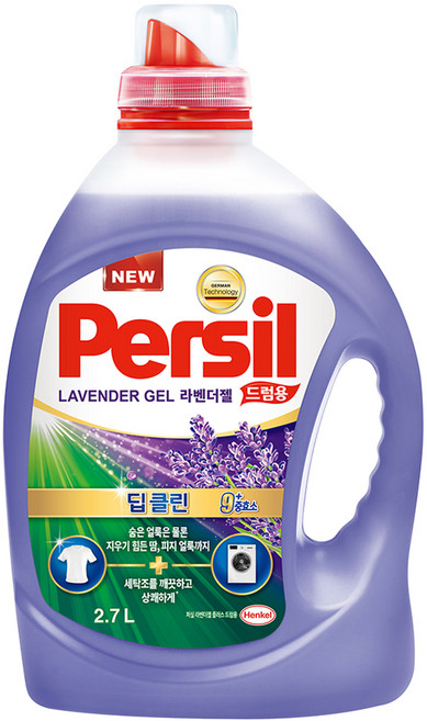 퍼실 라벤더젤 플러스 드럼용 액상세제 본품, 2.7L, 1개입, 1개