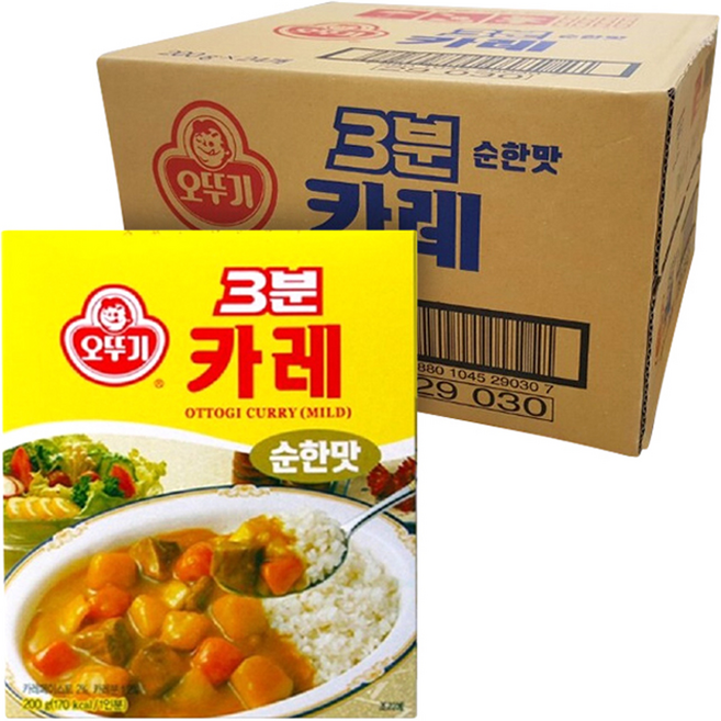 오뚜기3분 카레 순한맛, 200g, 24개