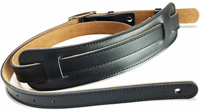 코네임 통기타 멜빵끈 어깨끈 가죽 기타 스트랩 블랙, 1개