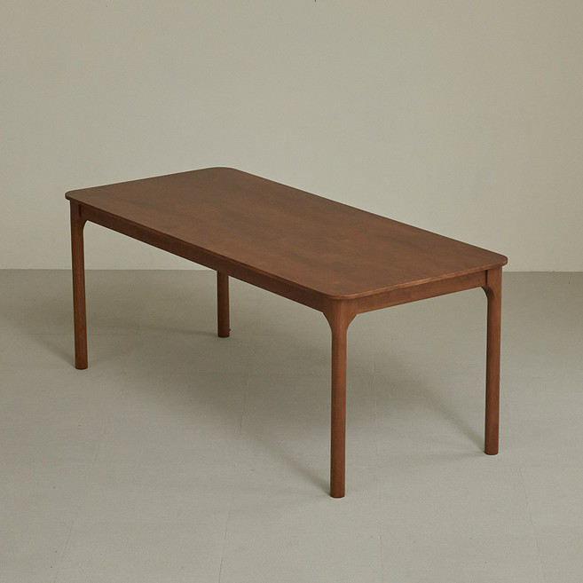 스칸딕 워즈 원목식탁 방문설치, 월넛, 6인용