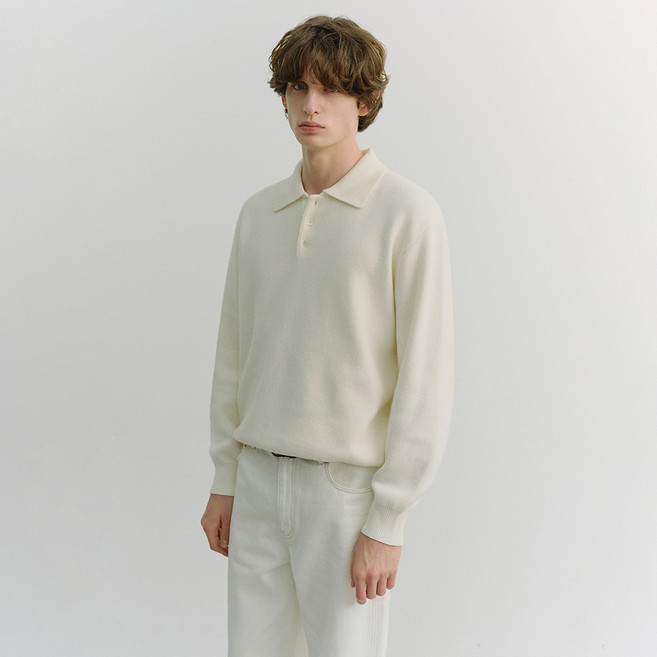 던스트 남성용 CASHMERE COLLARED SWEATER