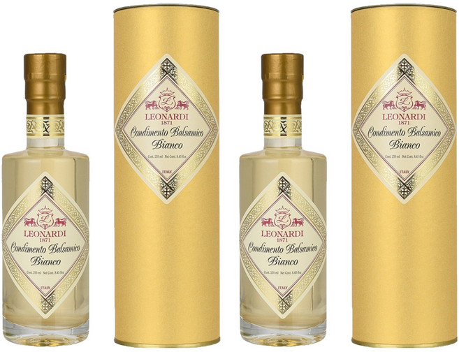 레오나르디 화이트 발사믹 콘디멘토 + 케이스, 250ml, 2개